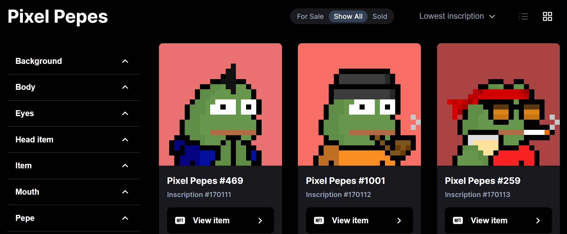 Pixel Pepes